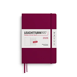 Week to Week Diary Vista 2026 Magenta Hardback Leuchtturm1917 A5