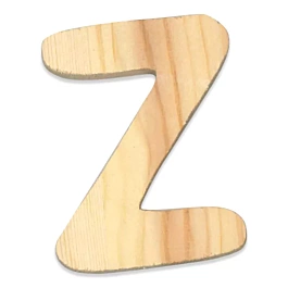 SUPER OFERTA **60%** Letra Z en Madera sin Barnizar Stamperia