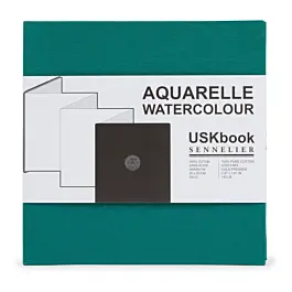 Sennelier 20x20cm Panoramic Zigzag Watercolour Urban Sketch Pad, 300g/m²