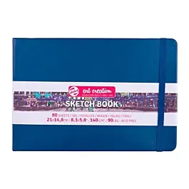 Cuaderno Sketch Book Azul Marino ArtCreation 140g/m² 21x14,8cm