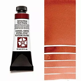 Daniel Smith Watercolour Extra Fine Quinacridone Burnt Scarlet tube S2 15ml