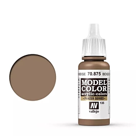 Modeling paint 875 brown beige Model Color Vallejo 17ml