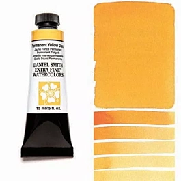 Daniel Smith Extra-Fine Watercolour, Permanent Yellow Deep, S.2 tube, 15ml