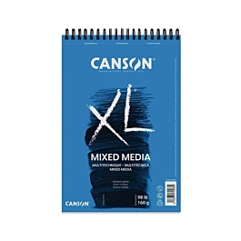 Canson Mix Media Bloc Spiral-Notizbuch Feinkorn 30B XL A5 160g/m²