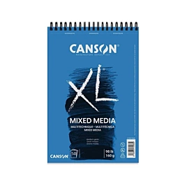 Canson Mix Media Bloc Spiral-Notizbuch Feinkorn 50B XL A4 160g/m²