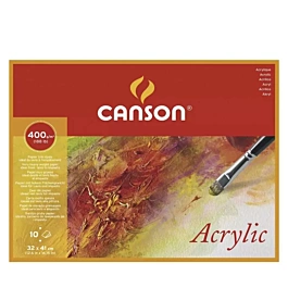 Canson Papierblok Acryl 10 vellen 32x41cm 400g/m²