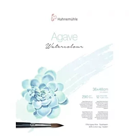 Bloc acuarela Agave Hahnemühle 36x48cm 290g/m²