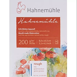 Hahnemühle bloc aquarelle gros grains 8x10,5cm 200gr/m2