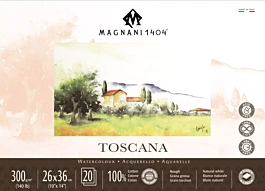 Magnani Toscana coarse grain watercolour pad 26x36cm 300g/m²