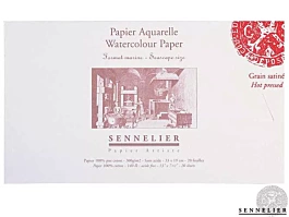 Sennelier Satin Grain Watercolor Pad 300g/m² 36x26cm 20 sheets