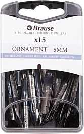 Caja 15 Plumillas Redondas Ornament Iserlohn Brause 5mm