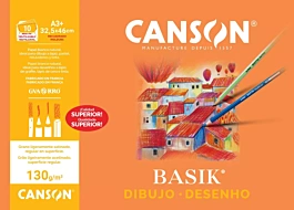 Canson Basik Mini Set met 10 Vellen Tekenpapier A3+ 130g/m²