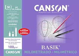 Canson Basik Set 50 Vellen Grafiekpapier A3 - 100 g/m²