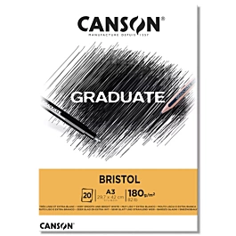 Canson Bristolpapier gelijmd 1 zijde extra glad Canson A3 180g/m²