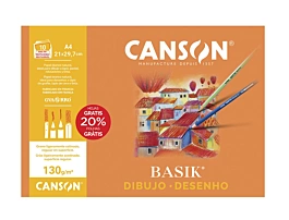Minipack Basik tekenpapier A4 130 g / m² 10 vellen