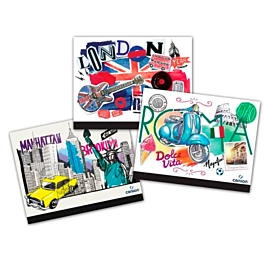 Canson Creative Studio Drawing Folder Cities Rubber Bands 26x33cm