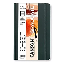 Canson Graduate Mix Medium Fine Oker Notitieboek 21,6x14cm220g/m²