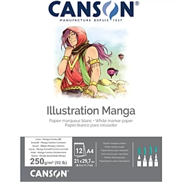 Canson Illustratie 250 g / m² Pad 8 x 11,7 ”A-4
