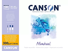 Canson Montval aquarel papier pad 24x32 cm