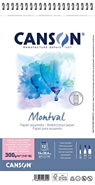 Bloc Acuarela Montval Espiral Grano Satinado Canson Story 16x28,4cm 300g/m²