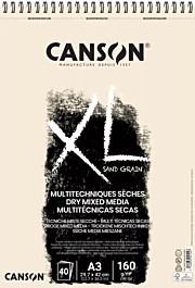 Canson XL Textured Drawing Pad Sand Grain Natural Spiral Canson A3 160g/m² 160g/m²