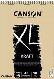 Bloc XL Kraft Espiral Verjurado Canson A3 90g/m²