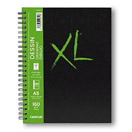 Canson XL Drawing Pad Hard Cover 160g/m² A5