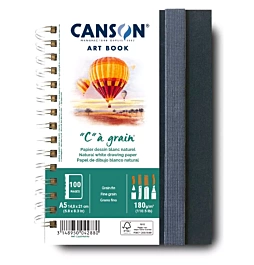 Canson Tekenblok "C" à grain Spiraal aan lange zijde A5