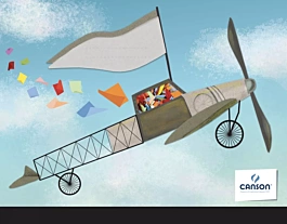 Creative Studio Kinder Zeichenmappe Canson Airplane 26x33cm