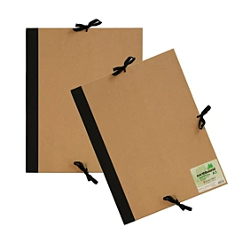 Earthbound Daler-Rowney A3 Brown Folder with Flaps and Bows