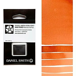 Daniel Smith Extra-Fine Quinacridone Burnt Orange Watercolour, half godet