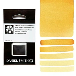 Daniel Smith Extra-Fine Raw Sienna Light watercolour, half godet