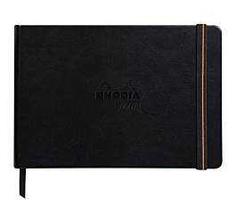 Cuaderno Mixed Media Artbook apaisado negro Touch Rhodia A5
