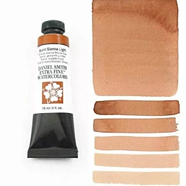 Daniel Smith Extra-Fine Watercolour, Light Burnt Sienna, S.1 tube, 15ml