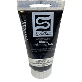 Water-based woodcut ink Black Speedball 75ml