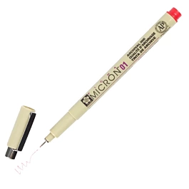 Marcador calibrado vermelho Sakura Pigma Micron 01
