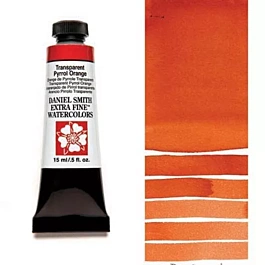 Daniel Smith Extra-Fine Transparent Pyrrol Orange Watercolour, S.2 tube, 15ml