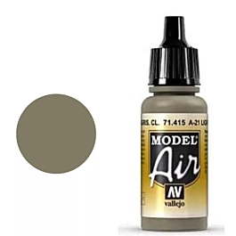 Pintura de modelo 415 Castanho acinzentado claro Ar de modelo Vallejo 17ml
