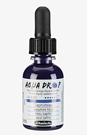 Schmincke Aqua Drop Flüssiges Aquarell Saphirblau 440 30ml
