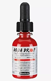 Schmincke Aqua Drop Flüssiges Aquarell Zinnoberrot 320 30ml