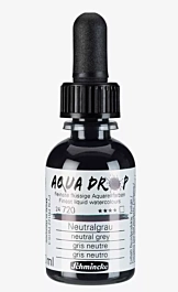 Schmincke Aqua Drop Flüssiges Aquarell Neutralgrau 720 30ml