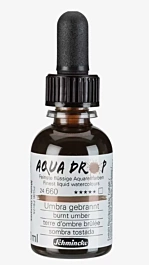 Schmincke Aqua Drop Flüssiges Aquarell Umbra Gebrannt 660 30 ml