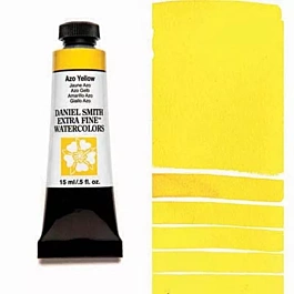 Daniel Smith Extra-Fine Azo Yellow Watercolour, S.3 tube, 15ml