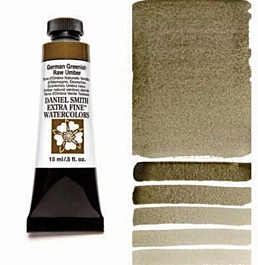 Daniel Smith Extra-Fine Watercolour, German Greenish Raw Umber, S.1 tube, 15ml