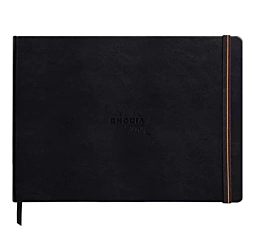 Cuaderno Mixed Media Artbook apaisado Negro Touch Rhodia A4