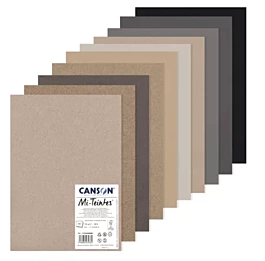 Canson Mi Teintes Kit met 10 Vellen Grijstinten 29,7 x 42cm 160g/m²