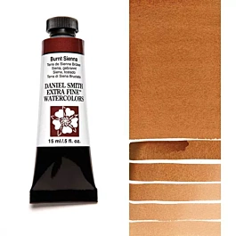 Daniel Smith Extra-Fine Watercolour, Burnt Sienna, S.1 tube, 15ml