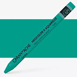 Cera 190 Azul esverdeado Neocolor II Aquarelle Caran D'Ache