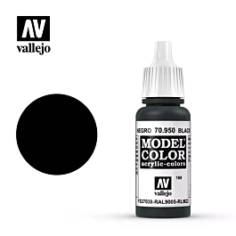 Model paint 950 black Model Color Vallejo 17ml