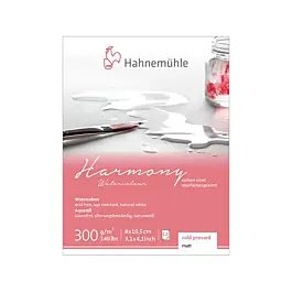 Hahnemühle Harmony grain fin aquarelle 8x10,5cm 300gr/m2
